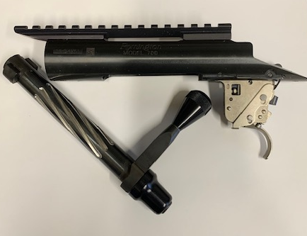 Remington Short Action Repeater Receiver W/PTG fluted Bolt BLK